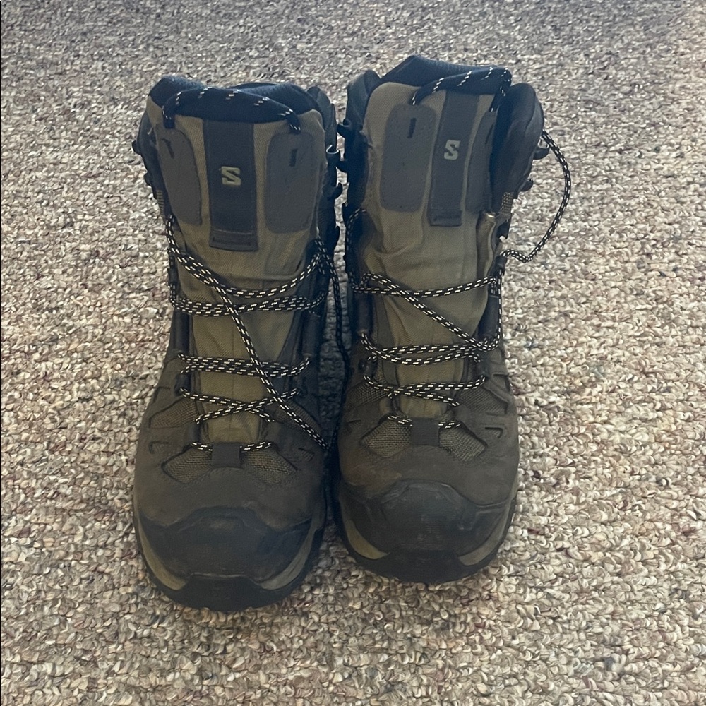 Salomon Men's Brown and Black Snow Boots